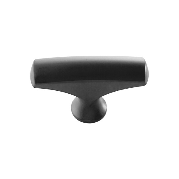 Hickory Hardware Greenwich Collection Knob 1-3/4 Inch x 1/2 Inch Matte Black Finish - P3372-MB