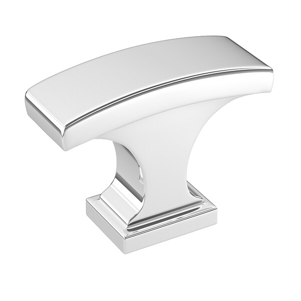 Richelieu 1 5/32-inch (29 mm) x 15/32-inch (12 mm) Chrome Transitional Cabinet Knob - BP525429140