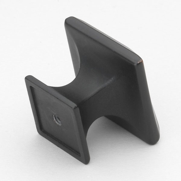 Gliderite Hardware 1-1/4 in. Square Twisted Knob Oil Rubbed Bronze, 5PK - 5865-ORB-5