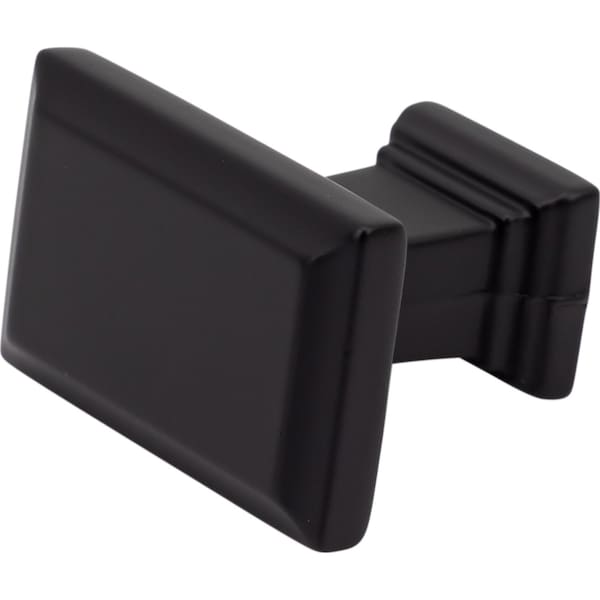Designperfect 1-1/2 Overall Length Rectangle Cabinet Knob, Matte/Flat Black, 25PK - DPA25A48KBLK