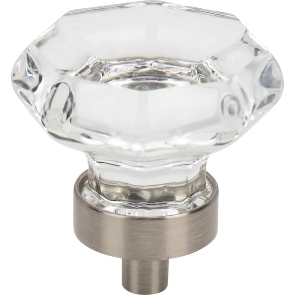 Designperfect 1-5/16 Diameter Round Cabinet Knob, Brushed Satin Nickel, 10PK - DPA10G23KSNB
