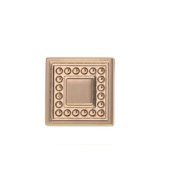 Richelieu 1 5/16 in (33 mm) x 1 5/16 in (33 mm) Champagne Bronze Transitional Cabinet Knob - BP87953333CHBRZ