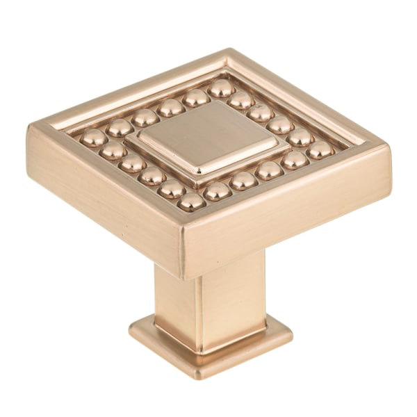 Richelieu 1 5/16 in (33 mm) x 1 5/16 in (33 mm) Champagne Bronze Transitional Cabinet Knob - BP87953333CHBRZ