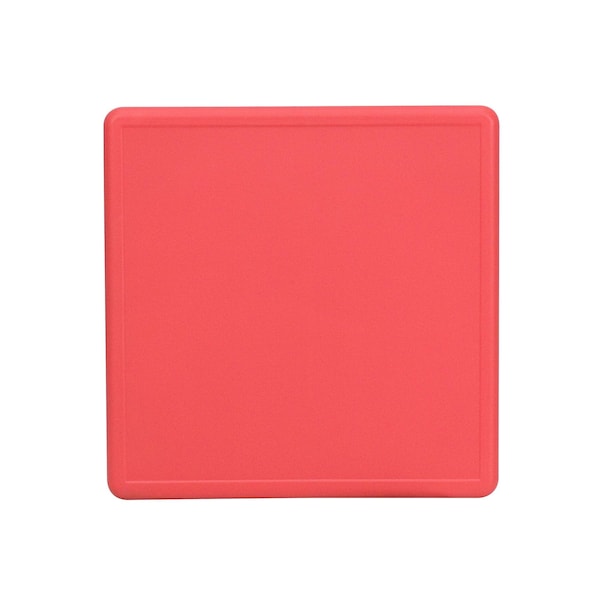 Flash Furniture Square Activity Table, 24 W, 24 L, 23.75 H, Plastic, Steel, Red - YU-YCX-002-2-SQR-TBL-RED-GG