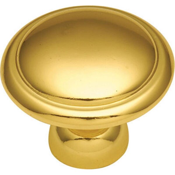 Hd Conquest 1.38 in. Cabinet Knob- Polished Brass - BWP14848 03