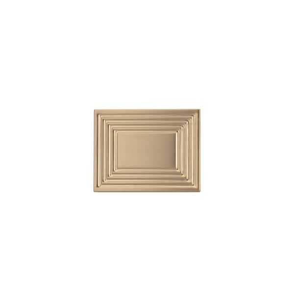 Richelieu 1 25/32 in (45 mm) x 1 3/8 in (35 mm) Champagne Bronze Transitional Cabinet Knob - BP87883545CHBRZ