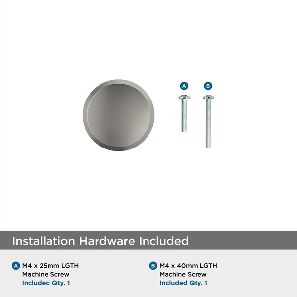 Amerock Premise 1-1/4 in 32 mm Diameter Satin Nickel Cabinet Knob - BP36843G10