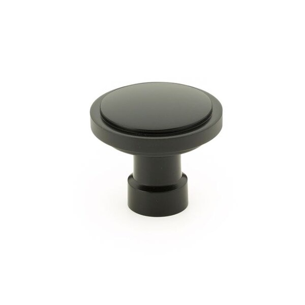 Emtek Haydon 1-3/4 in Cabinet Knob Flat Black Finish - 86698US19