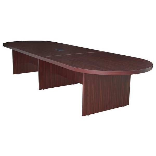 Regency Race Track Conference Table, 52 in W, 14 ft L, 29 in H, Laminate Top, Mahogany - LCTRT16852MH