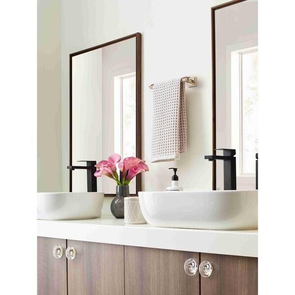 Amerock Glacio 1-3/4 in 44 mm Diameter Clear/Champagne Bronze Cabinet Knob - BP36652CCZ