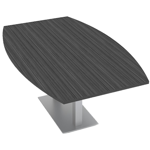 Skutchi Designs Boat Shaped 6 Person Conference Room Table, 46" W, 6 ft. L, 29" H, Asian Night - HAR-BOT-46X72-DOU-ASIANNIGHT