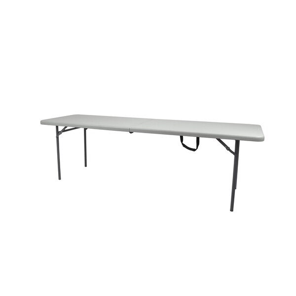 National Public Seating 30 in W, 8 ft. L, Plastic Top, Speckled Grey - CMFIH3096