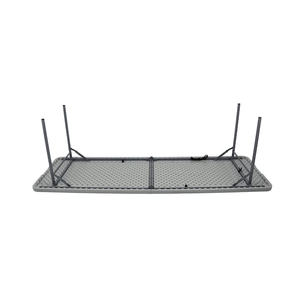 National Public Seating 30 in W, 8 ft. L, Plastic Top, Speckled Grey - CMFIH3096