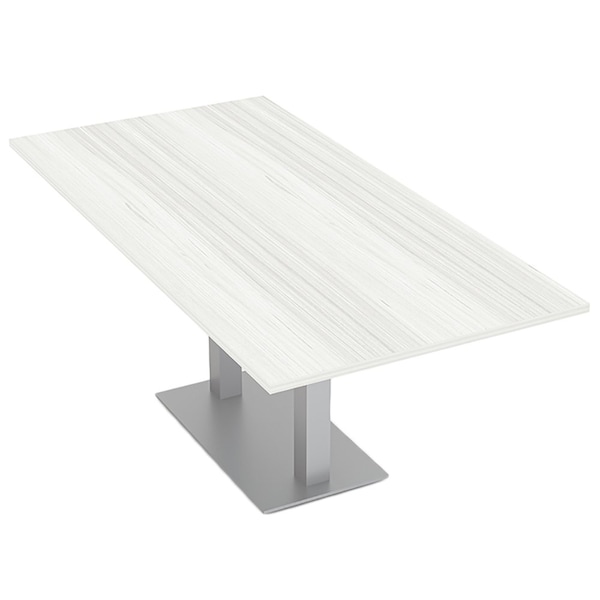 Skutchi Designs Rectangle 6 Person Conference Room Table, 36" W, 6 ft. L, 29" H, White Cypress - HAR-REC-36X72-DOU-WHITECYPRESS