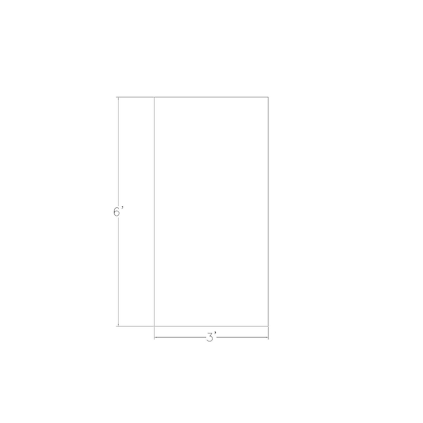 Skutchi Designs Rectangle 6 Person Conference Room Table, 36" W, 6 ft. L, 29" H, White Cypress - HAR-REC-36X72-DOU-WHITECYPRESS