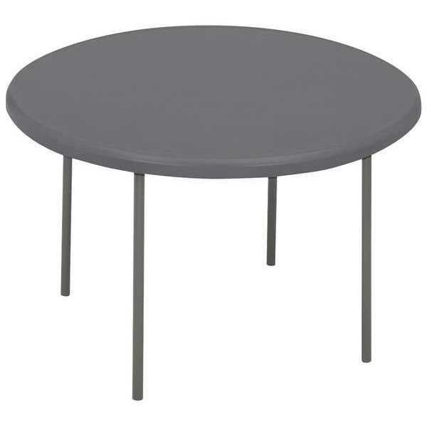 Iceberg Round IndestrucTableÃ‚Â® Classic Folding Table, Charcoal - 60" Round, 60" W, 29" H, Charcoal - 65267