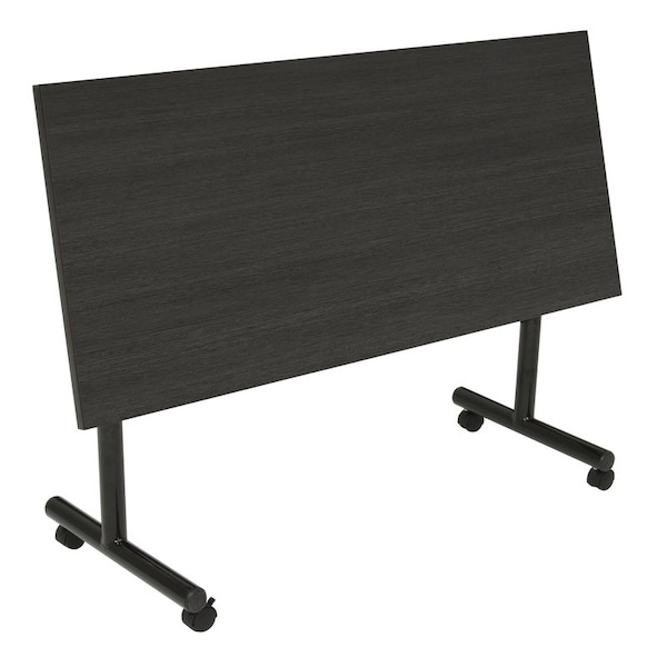 Regency Kobe Flip Top Tables, 60 W, 30 L, 29 H, Wood, Metal Top, Ash Grey - MKFTM6030AG