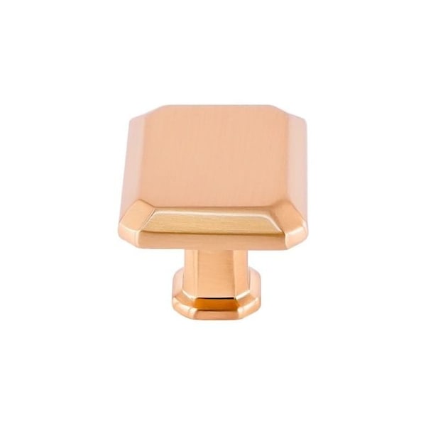 Crown 1-1/2" Rectangle Cabinet Knob Rose Gold Finish - CHK92430RG
