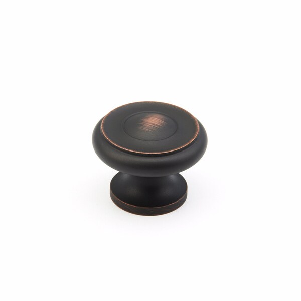 Schaub 1-1/2in Colonial Cabinet Knob Michelangelo Bronze Finish - 704-MIBZ