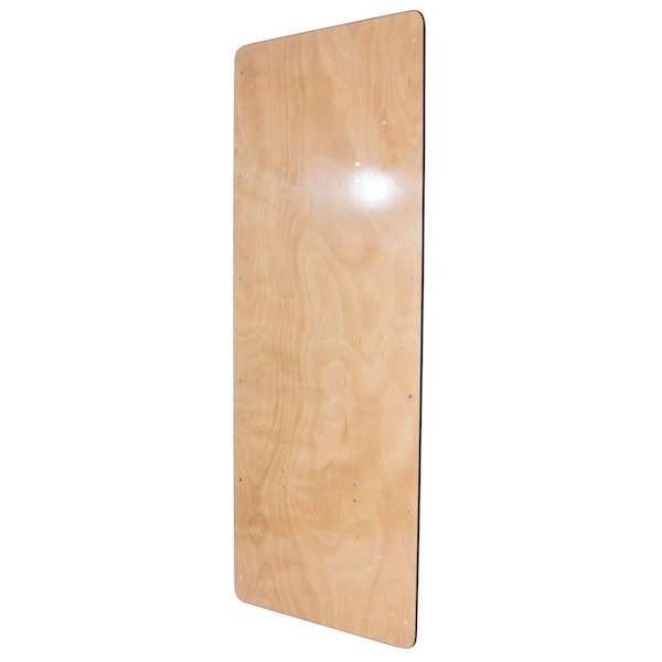Atlas Commercial Products Titan Series Wood Folding Table, 8 ft x 36 Banquet, Vinyl Edge - WFT5-3696