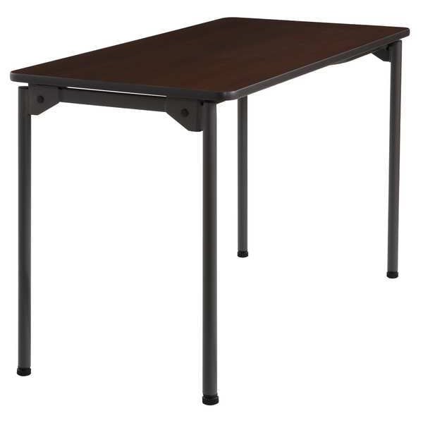 Iceberg Rectangle Maxx LegroomÃ¢â€žÂ¢ Wood Folding Table, Walnut - 24" x 48", 24" W, 48" L, 29.5" H, Walnut - 65804