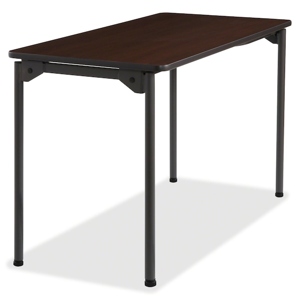 Iceberg Rectangle Maxx LegroomÃ¢â€žÂ¢ Wood Folding Table, Walnut - 24" x 48", 24" W, 48" L, 29.5" H, Walnut - 65804