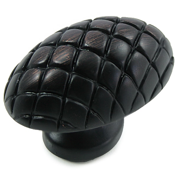 Mng 1 1/2" Quilted Egg, Oil Rubbed Bronze - 14913
