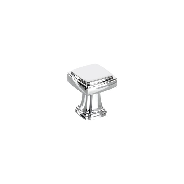 Richelieu 1 1/8-inch (28 mm) x 1 1/8-inch (28 mm) Chrome Transitional Cabinet Knob - BP867528140
