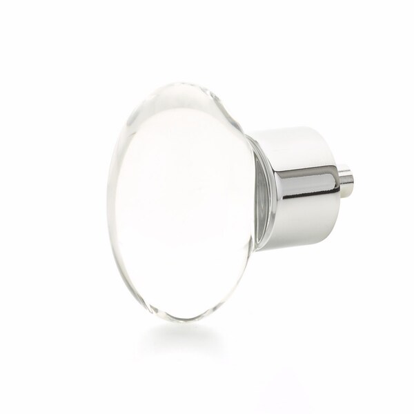Schaub City Lights Oval Glass Knob Polished Chrome Finish - 60-26