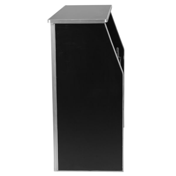 Flash Furniture Foldable Bar, 4ft., Black, 47.75" W, 19.5" L, 42.75" H, Laminate Top, Black - XA-BAR-48-BK-GG