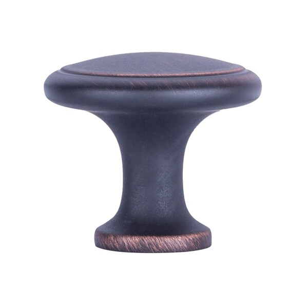 South Main Hardware Modern Top Ring Cabinet Knob, 1.16" Diameter, Oil Rubbed Bronze, 10PK - SH2712-ORB-10