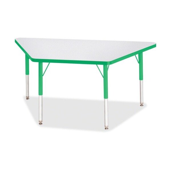 Jonti-Craft TABLE, TRAPEZOID, 24X48, GY/GN - JNT6438JCE119