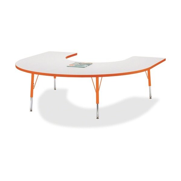 Jonti-Craft TABLE, HORSESHOE, 60X66, GY/OE - JNT6445JCE114