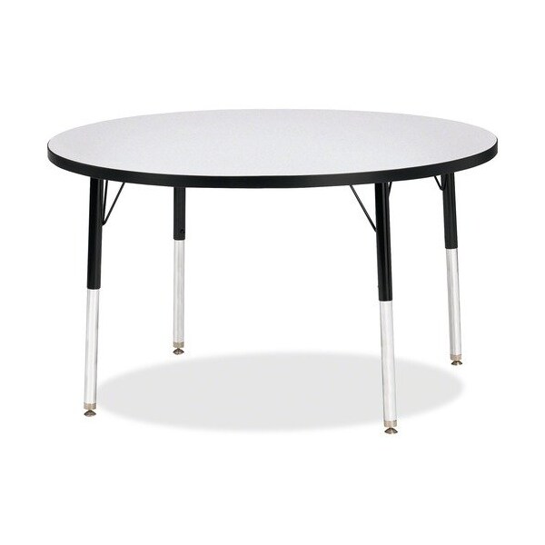 Jonti-Craft TABLE, ACTIVITY, 42inRND, GY/BK - JNT6468JCE180