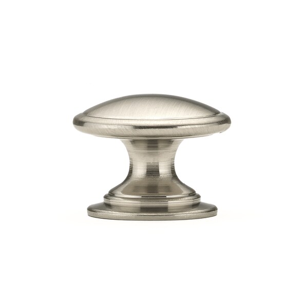 Richelieu 1 1/4 in (32 mm) Brushed Nickel Traditional Cabinet Knob - BP80980195