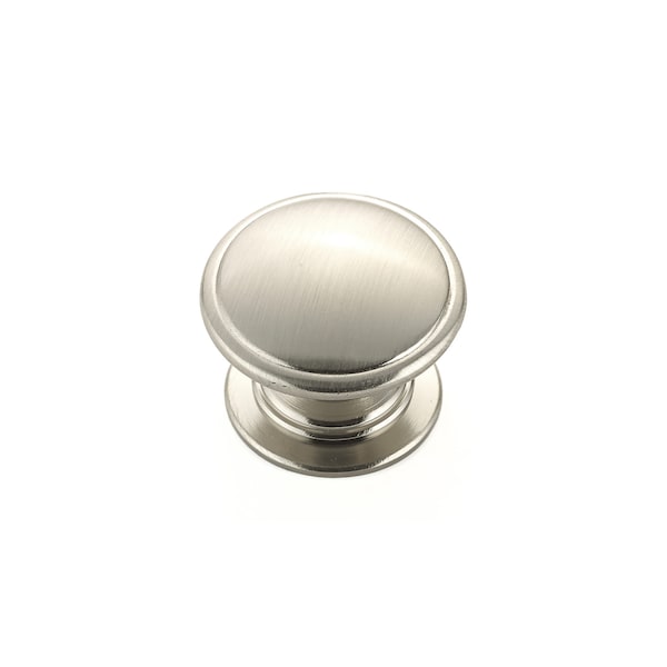 Richelieu 1 1/4 in (32 mm) Brushed Nickel Traditional Cabinet Knob - BP80980195