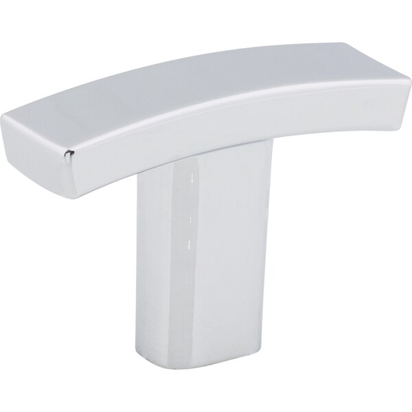 Elements By Hardware Resources 1-1/2" Overall Length Polished Chrome Square Thatcher Cabinet "T" Knob - 859T-PC