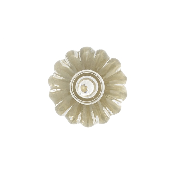 Richelieu 1 1/8 in (28 mm) Clear Eclectic Brass, Acrylic Cabinet Knob - BP403511