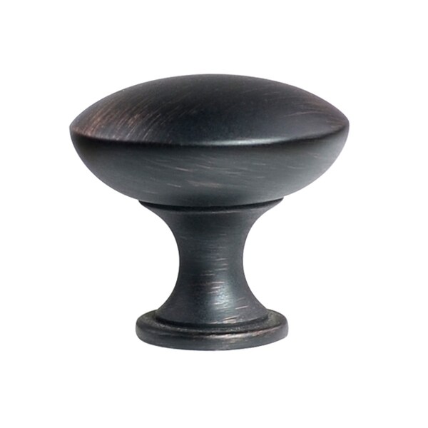 South Main Hardware 1-1/4 in. Oil Rubbed Bronze Modern Round Cabinet Knob (10PK) - SH5305-ORB-10