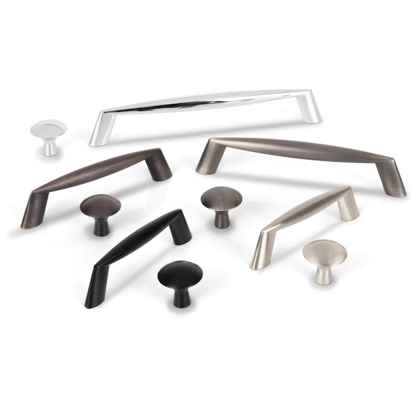 Elements By Hardware Resources 1-1/16" Diameter Matte Black Zachary Cabinet Mushroom Knob - 988MB