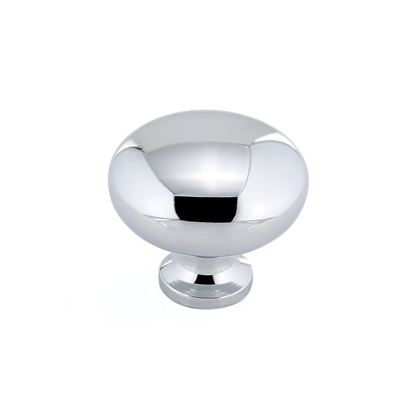Richelieu 1 1/4 in (32 mm) Chrome Contemporary Metal Cabinet Knob - BP770140