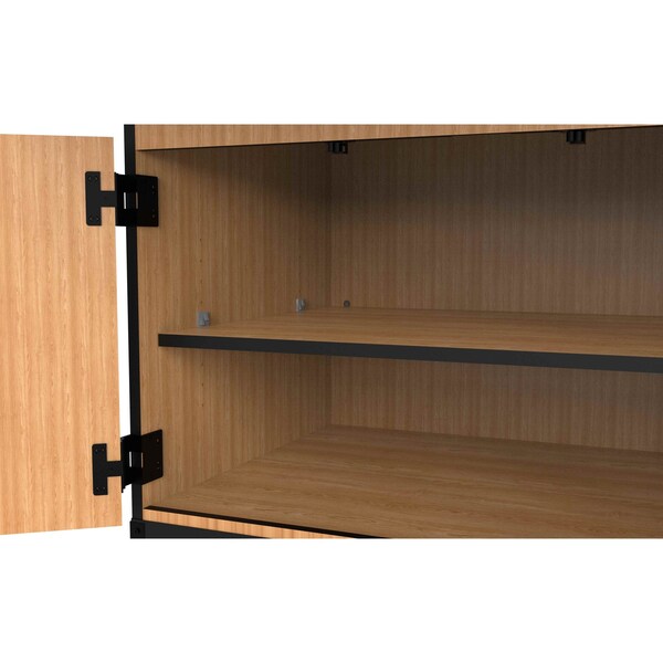 National Public Seating 6-Person Workstation, Chem-Res Top, Cabinet Base, Drawers, Power Strips - WSHC-CDP