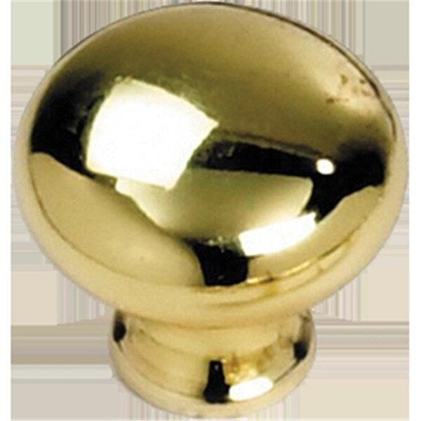 Tool Time 54437 1.25 in. Polished Brass Knob - TO2444060