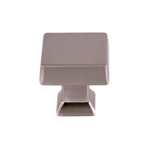 Pride Industrial 1-1/4in Square Colorado Cabinet Knob Satin Nickel Finish - K94723SN