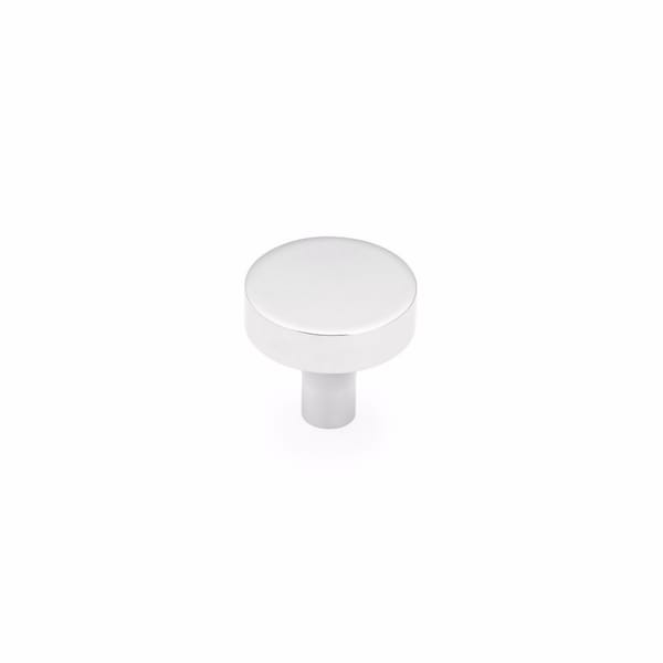 Schaub 1-1/4in Diameter Haniburton Cabinet Knob Polished Chrome Finish - 470-26