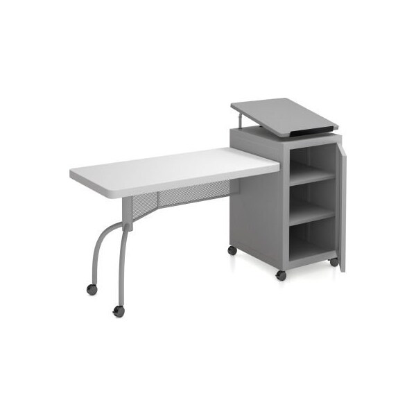 National Public Seating Oklahoma Sound Edupod Lectern/Teacher's Desk Combo 68"L X 24"W - EDPD