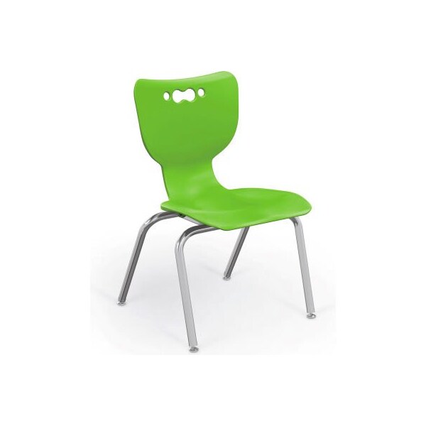 Mooreco Balt Hierarchy 14 Plastic Classroom Chair - Set of 5 - Green - 53314-5-GREEN