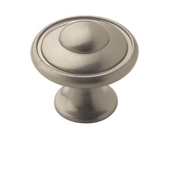 Amerock Everyday Heritage 1-3/16 in 30 mm Diameter Satin Nickel Cabinet Knob, 10PK - TEN53002G10