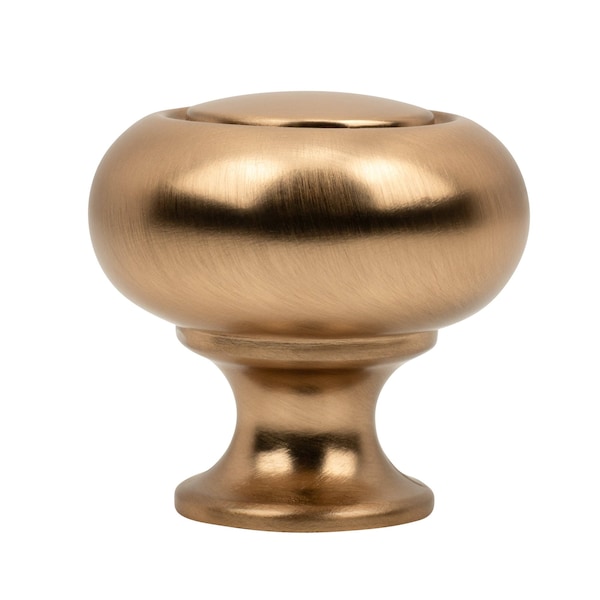 Designperfect 1-1/4 Diameter Round Cabinet Knob, Champagne Bronze/Gold, 10PK - DPA10R31KCBZ