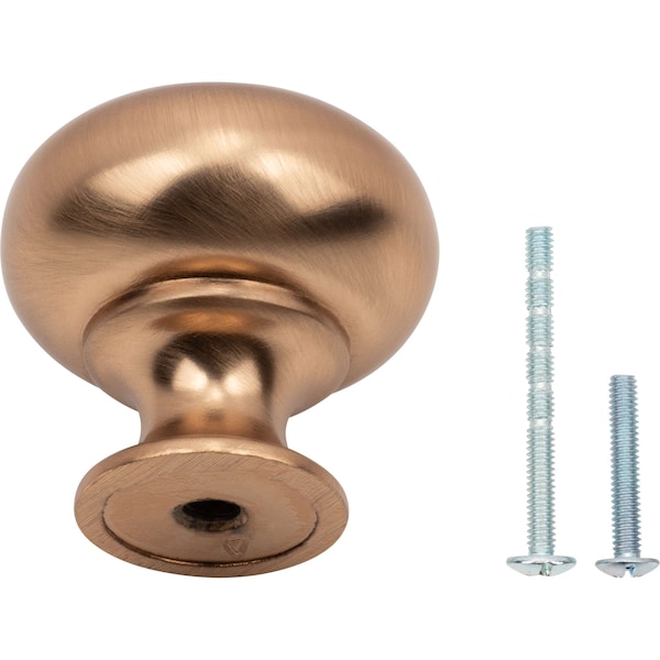 Designperfect 1-1/4 Diameter Round Cabinet Knob, Champagne Bronze/Gold, 10PK - DPA10R31KCBZ